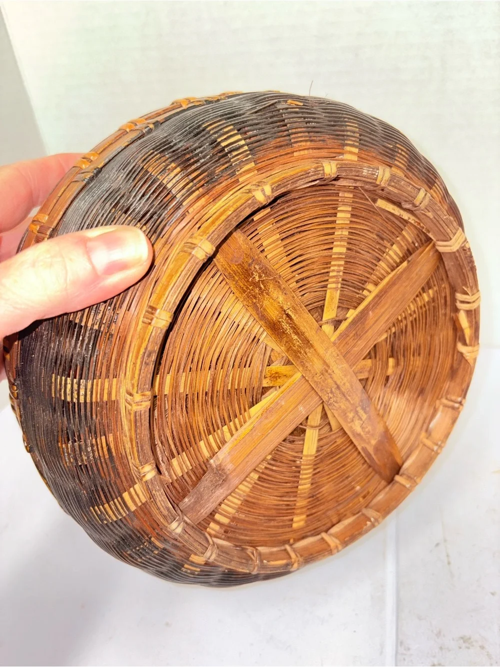 Vintage Chinese Sewing Basket
